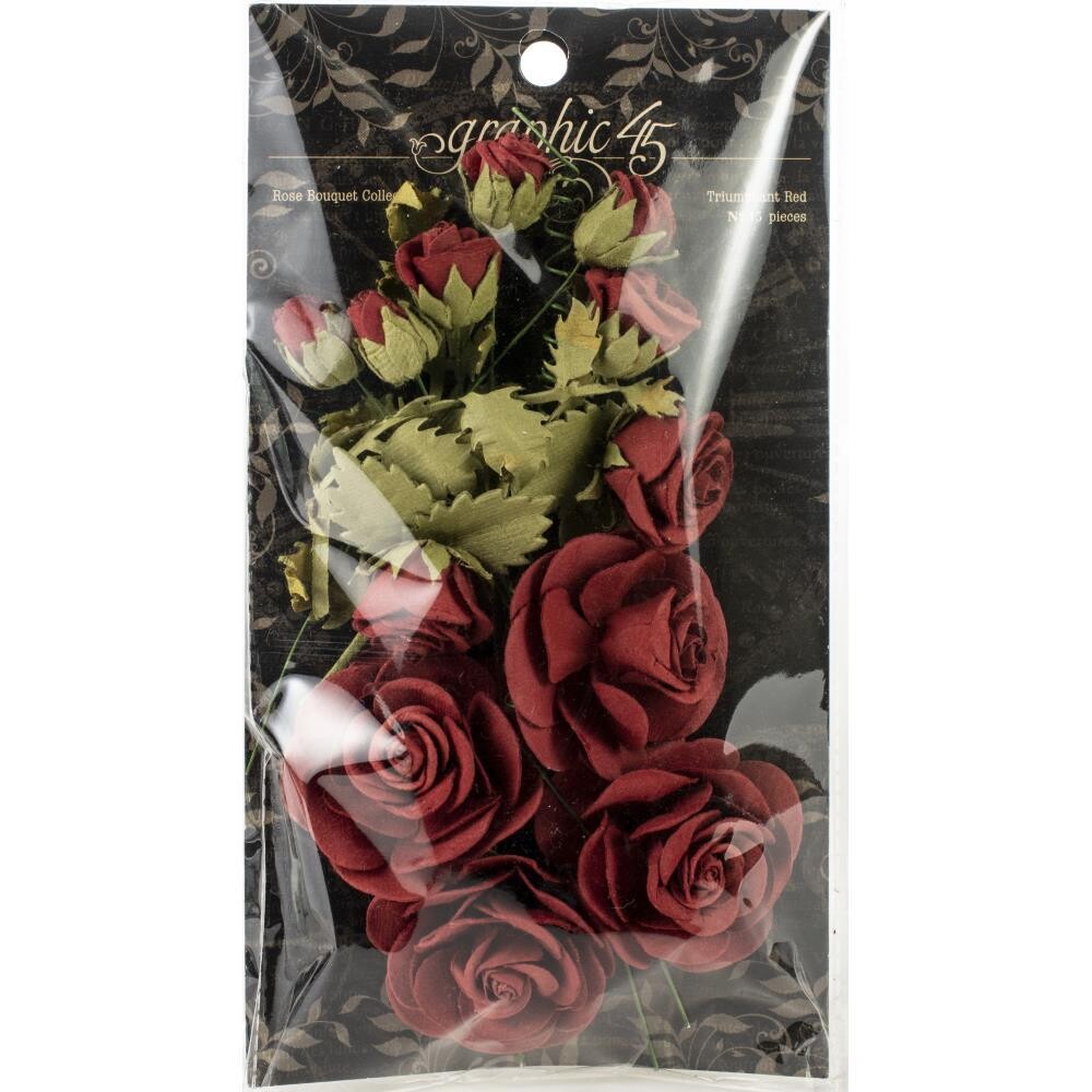Graphic 45 - Rose Bouquet Collection - Triumphant Red