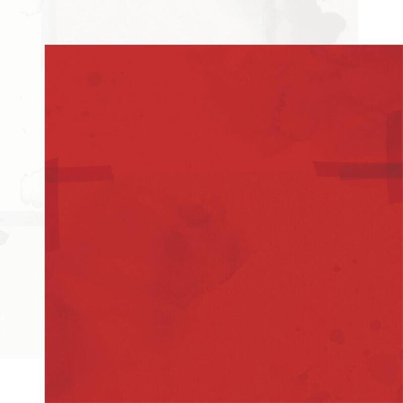 Simple Vintage Vintage Seas - Nautical Red - 12x12 Double-sided Paper sheet