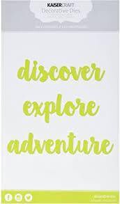Kaisercraft Decorative Die - Adventure Words