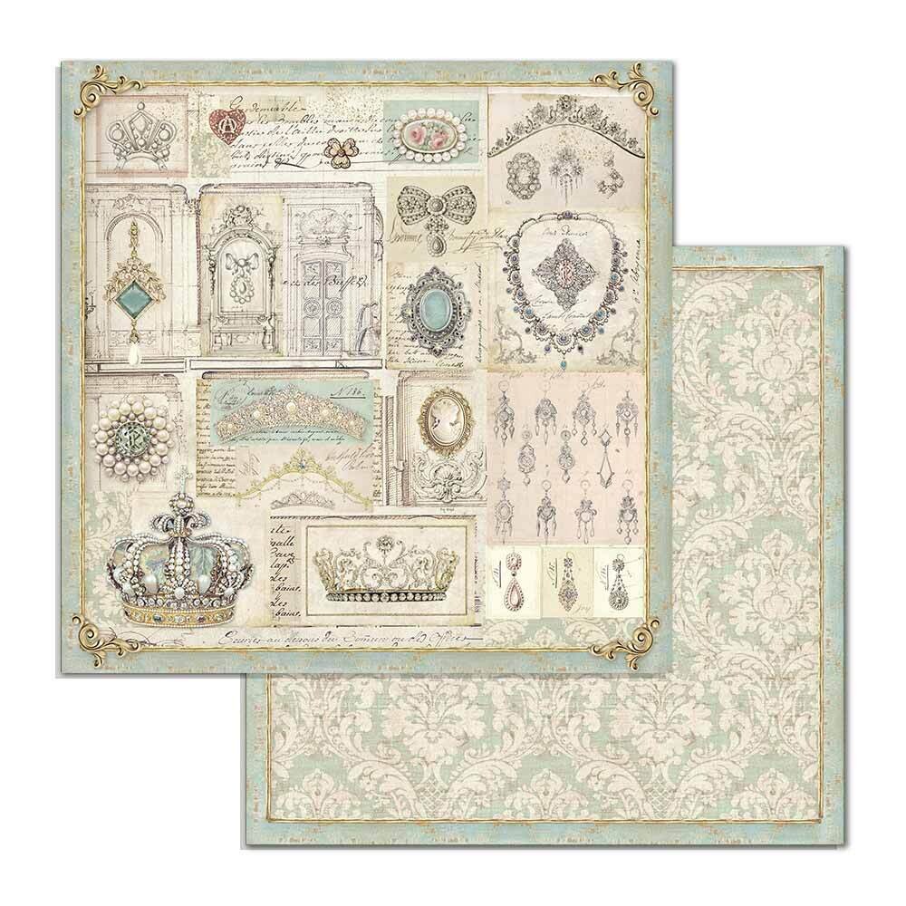 Stamperia - Princess - Jewellery - 12&quot;x12&quot; Double-sided Paper Sheet