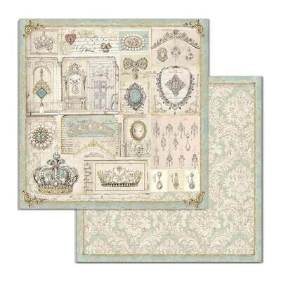 Stamperia - Princess - Jewellery - 12&quot;x12&quot; Double-sided Paper Sheet