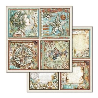 Stamperia - Sea World - Frames - 12x12 doublesided paper sheet 