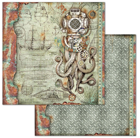 Stamperia - Sea World - Octopus - 12x12 doublesided paper 