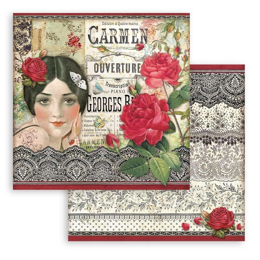 Stamperia - Desire - Carmen - 12&quot;x12&quot; Double-sided Paper Sheet