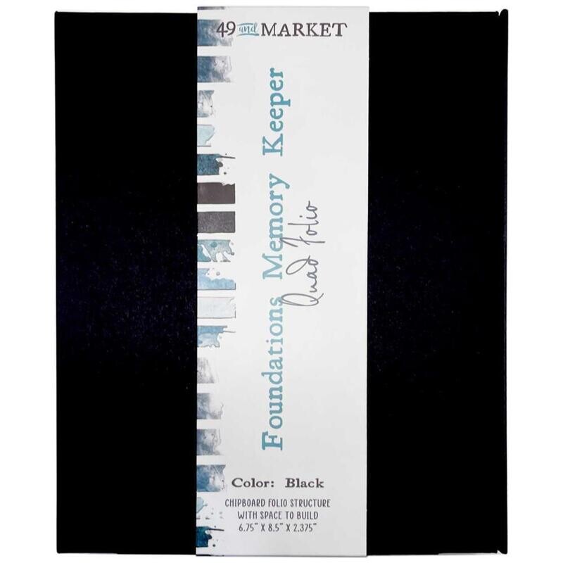 49 and Market - Foundations Memory Keeper Quad Folio – Black