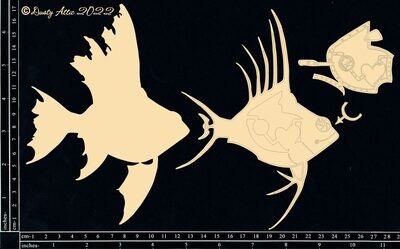 Dusty Attic - Chipboard - Marine Mechanicals - Fish - Medium