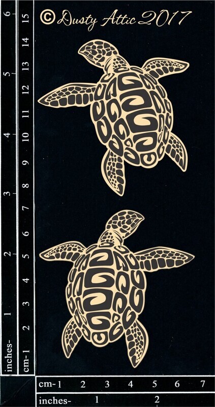 Dusty Attic - Chipboard - Turtles