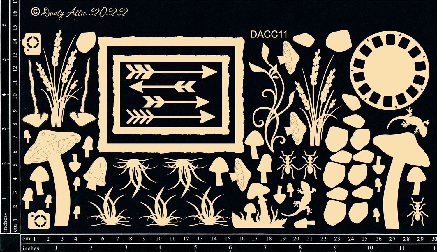 Dusty Attic - Custom Mixed Chipboard #11 – Nature