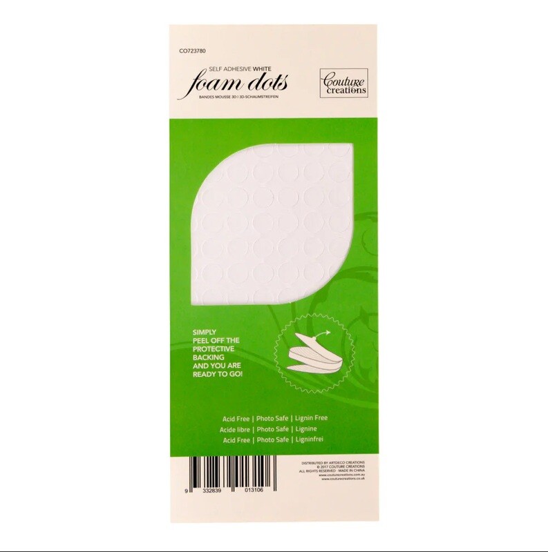 Self-adhesive Foam Dots - 2mm - White