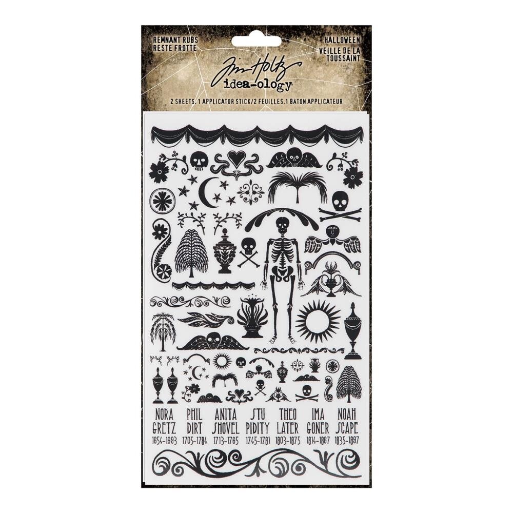 Tim Holtz - Idea-Ology - Halloween Remnant Rubs