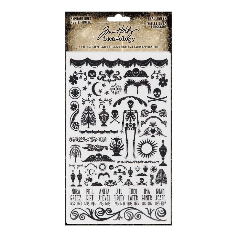 Tim Holtz - Idea-Ology - Halloween Remnant Rubs
