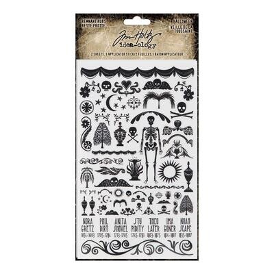 Tim Holtz - Idea-Ology - Halloween Remnant Rubs
