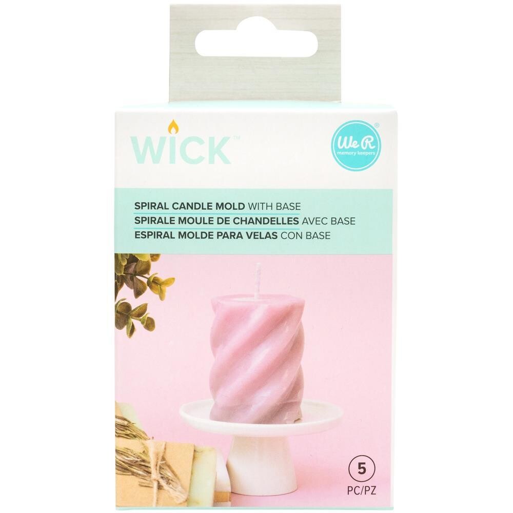 Wick - Plastic Candle Mould - Spiral