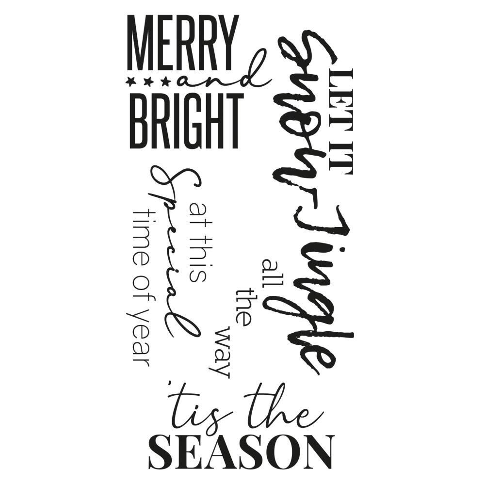 Sizzix - clear Stamps - Festive Sentiments #2