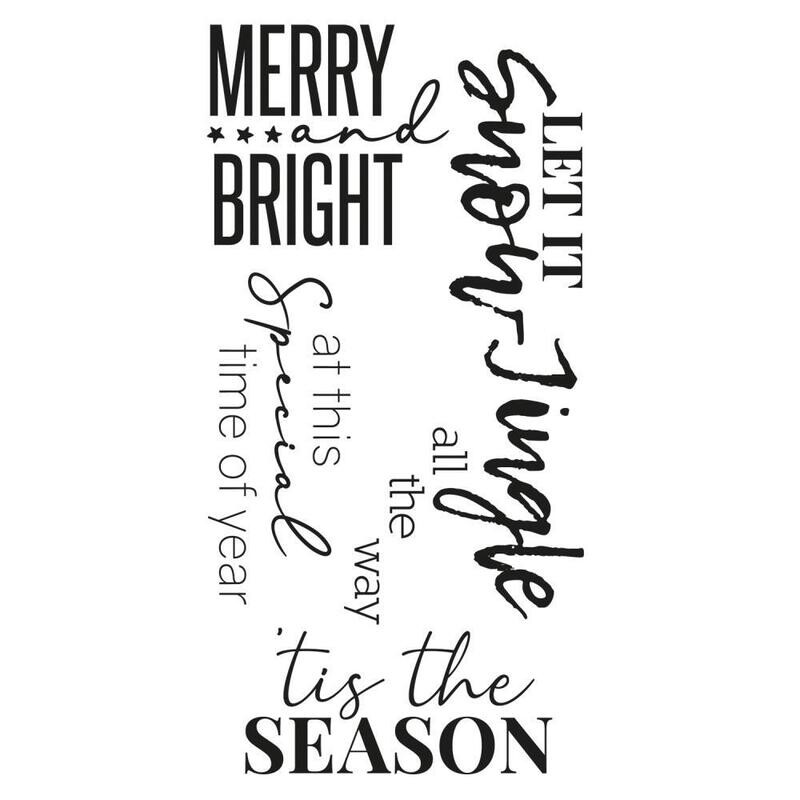 Sizzix - clear Stamps - Festive Sentiments #2