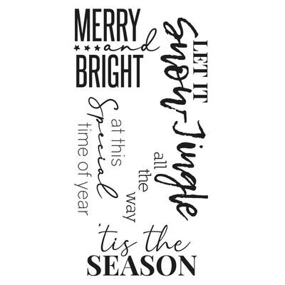 Sizzix - clear Stamps - Festive Sentiments #2