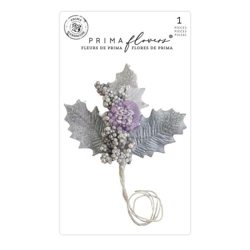 Prima Marketing Flowers - Candy Cane Lane - Silver Bells
