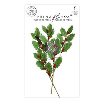 Prima Marketing Flowers - Candy Cane Lane - Mistletoe Kiss