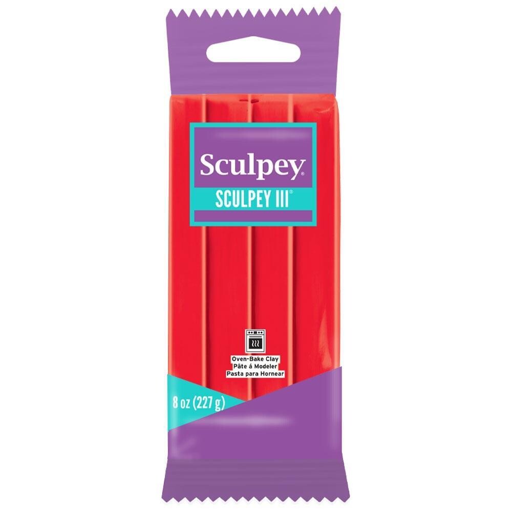 Sculpey® lll - Oven-bake Clay - Red Hot Red - 227g