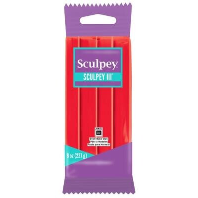 Sculpey® lll - Oven-bake Clay - Red Hot Red - 227g