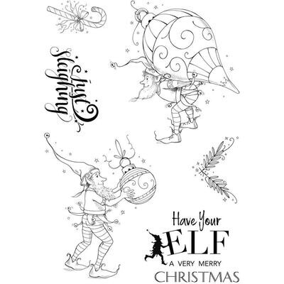 Pink Ink Designs - A5 Clear Stamp Set - Love Your Elf