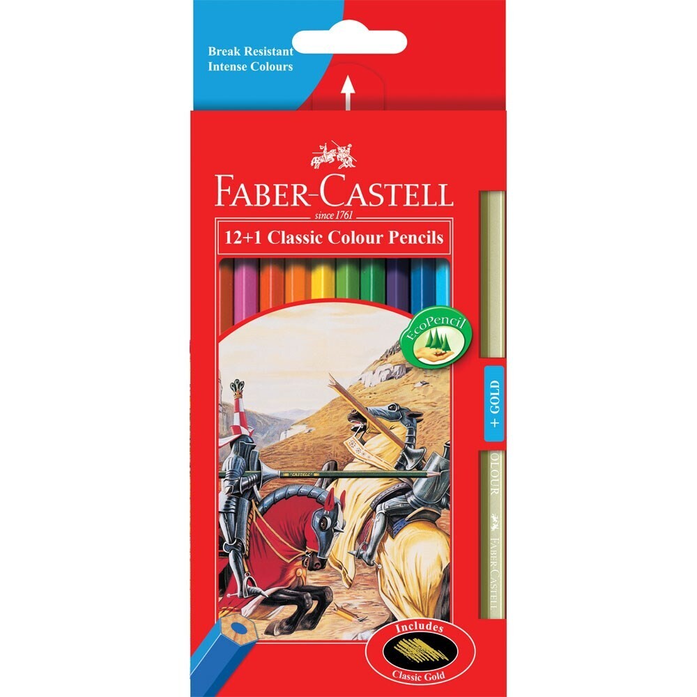 Faber-Castell - Classic Colour Pencils 12+1