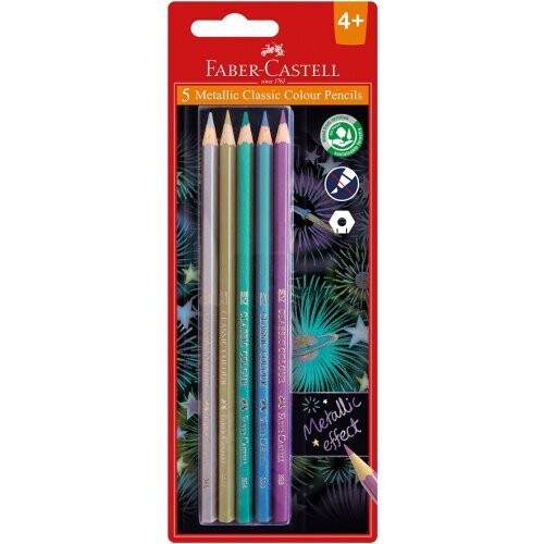 Faber-Castell - 5 Metallic Pencils