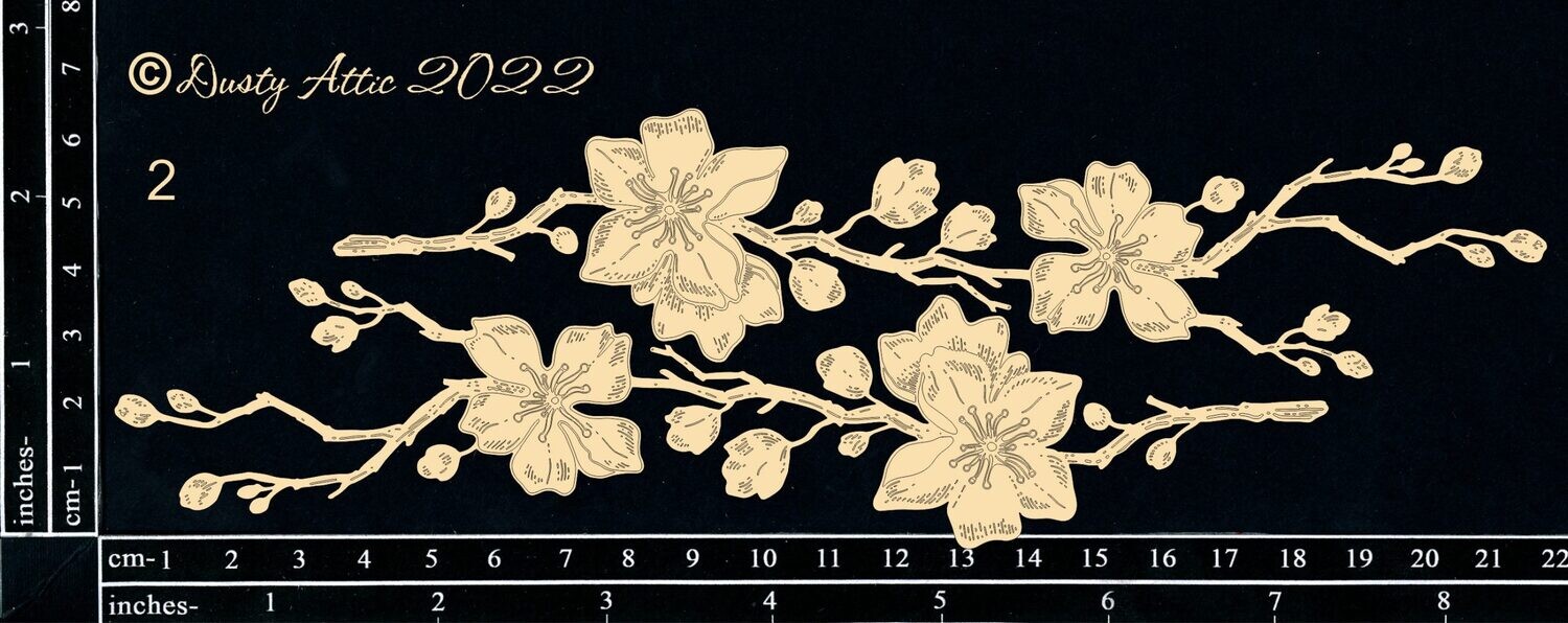 Dusty Attic - Chipboard - Cherry Blossom #2