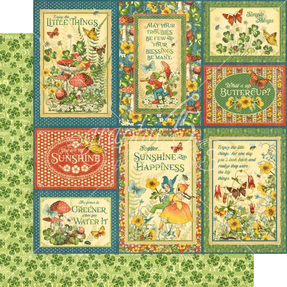Graphic 45 - Little Things Collection - 12&quot;x12&quot; Doublesided Paper sheet - You are my Sunshine