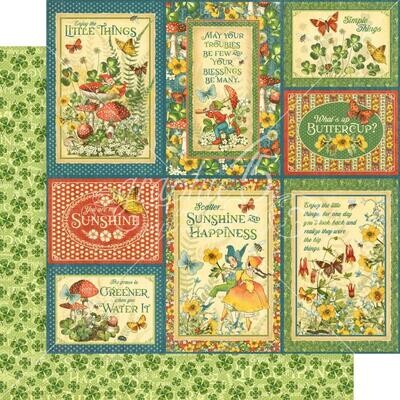 Graphic 45 - Little Things Collection - 12&quot;x12&quot; Doublesided Paper sheet - You are my Sunshine