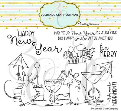 Colorado Craft Company - Stamp Set - Happy New Year