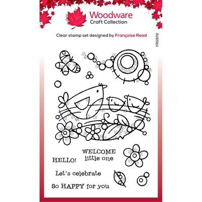 Woodware Craft Collection - Clear Stamp - Singles Bird Nest