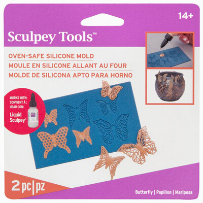 Sculpey® Tools - Silicone Mould - Geo Butterflies