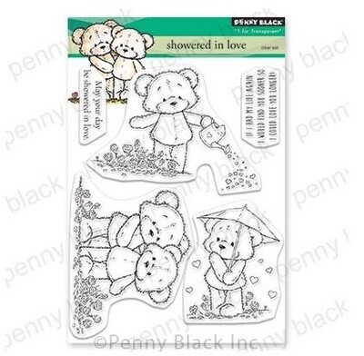 Penny Black - Clear Stamps - Showered in Love