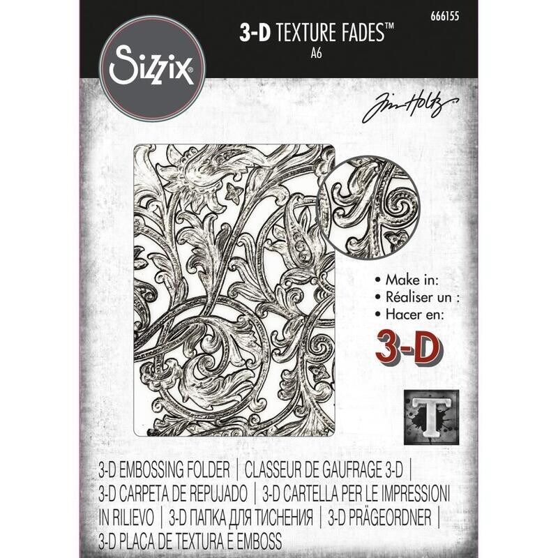 Sizzix - Texture Fades by Tim Holtz - Embossing Folder - Entangled