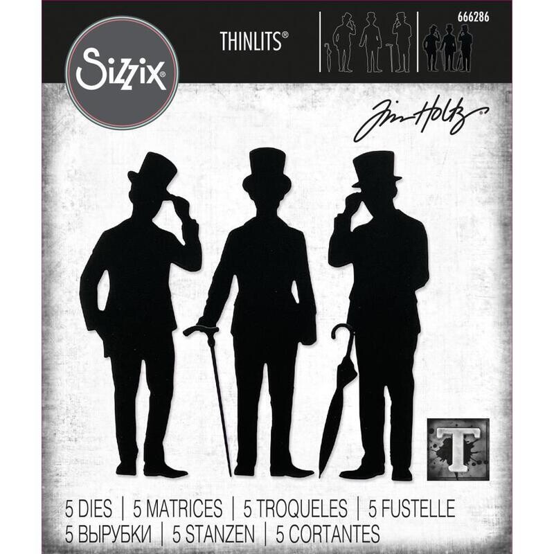Sizzix - Thinlits Dies By Tim Holtz - Gentlemen