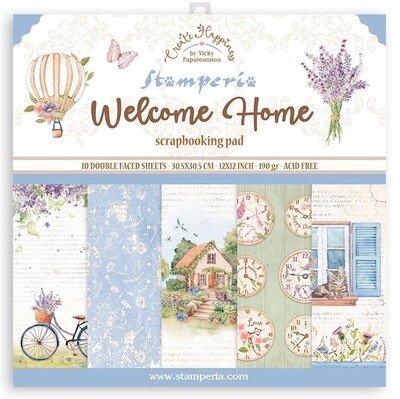Stamperia - Welcome Home - 12&quot;x12&quot; Paper Pad