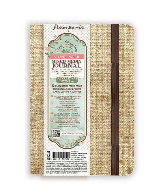 Stamperia - Create Happiness - Stone Paper Journal A6