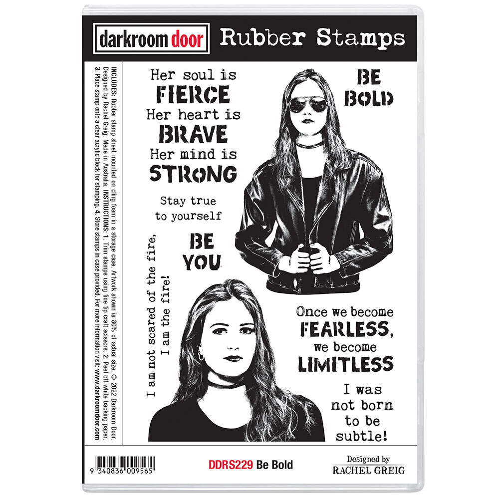 Darkroom Door - Rubber Stamp - Be Bold