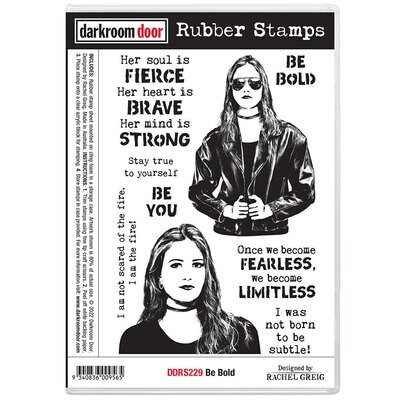 Darkroom Door - Rubber Stamp - Be Bold
