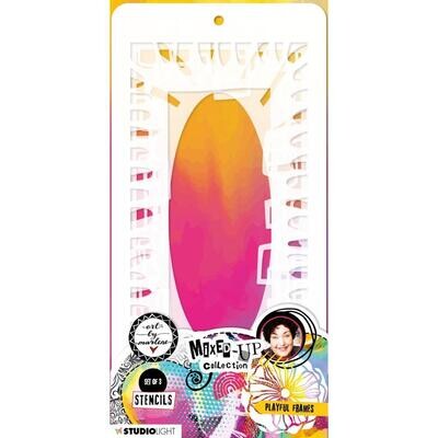 Studio Light - Art By Marlene - Stencils 3pk - Playful Frames