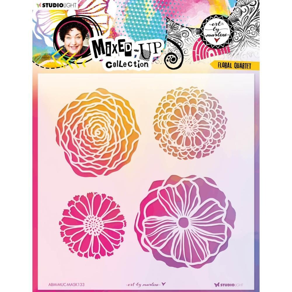 Studio Light - Art By Marlene - Stencils - Floral Quartet