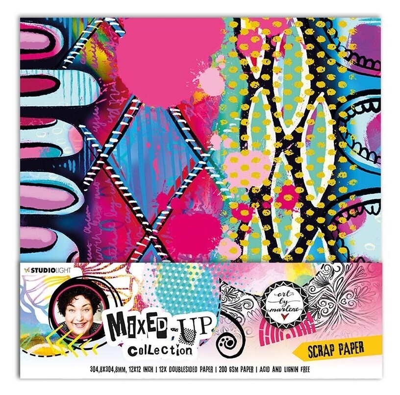Studio Light - Art By Marlene - 12&quot;x12&quot; Double-sided Paper Pad no. 14
