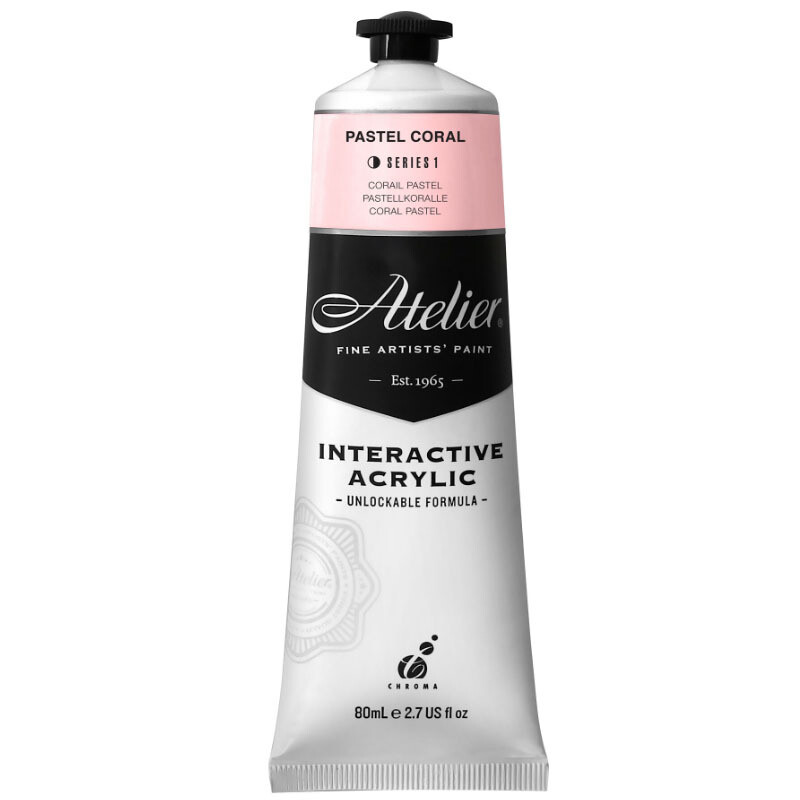 Atelier Interactive Artists Acrylic - Pastel Coral - 80ml