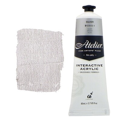 Atelier Interactive Artists Acrylic - Silver - 80ml Tube