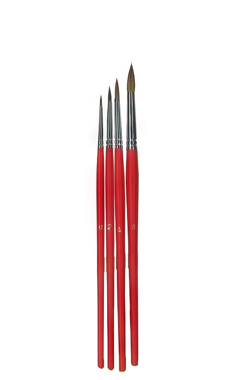Art Basics - Brush Set - Sable Round - 4pce