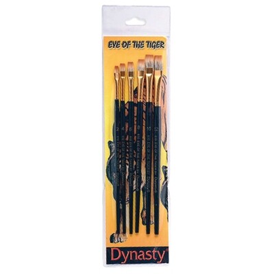 Dynasty - Eye Of The Tiger Brush Set -Shader - 6pce