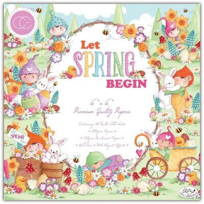 Craft Consortium - Let Spring Begin - 6&quot;x6&quot; Paper Pad