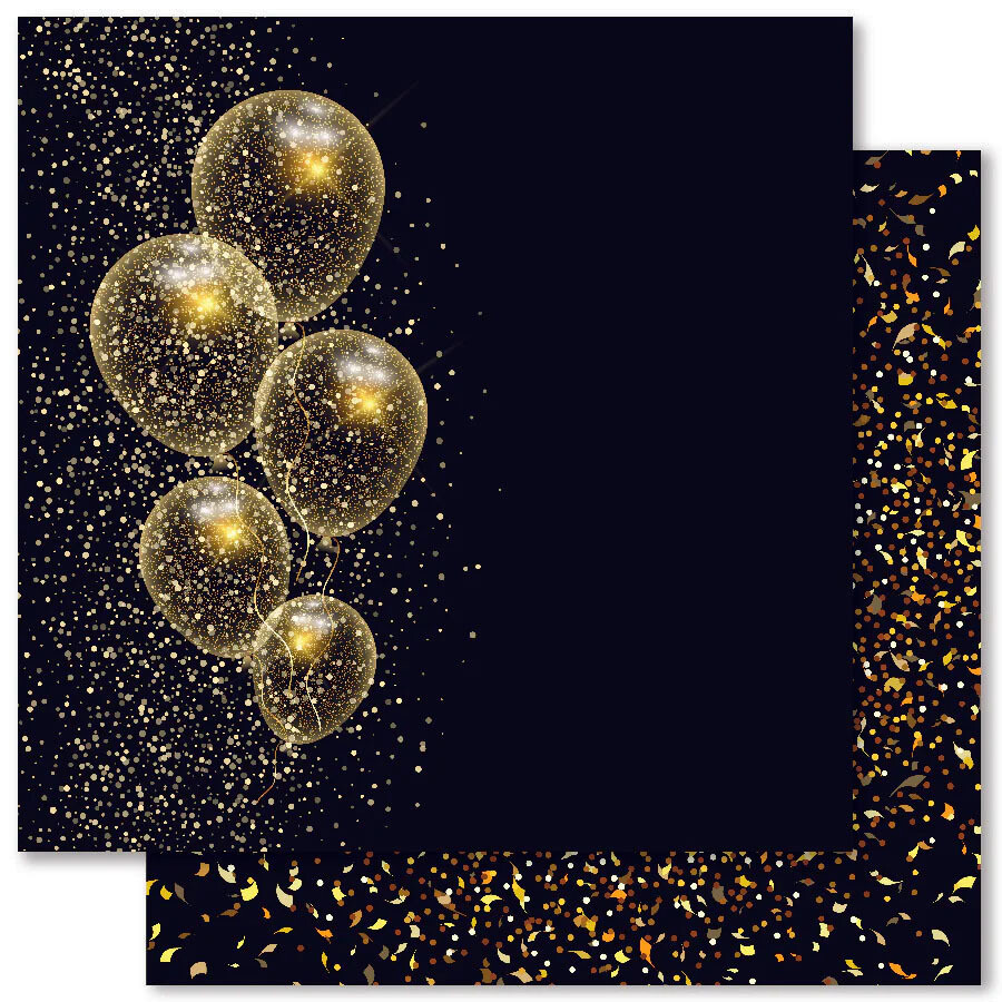 Paper Rose - Celebrate - 12"x12" Double-sided Paper Sheet - F