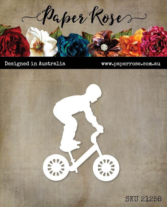 Paper Rose Cutting Die - BMX Boy